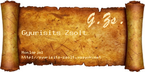 Gyurisits Zsolt névjegykártya